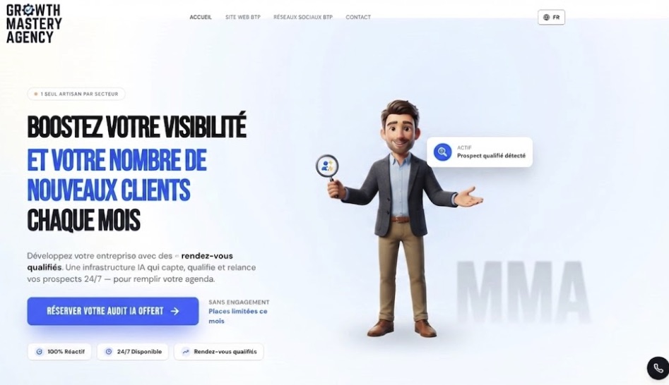 Exemple de site web créé pour ton agence
